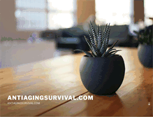 Tablet Screenshot of antiagingsurvival.com